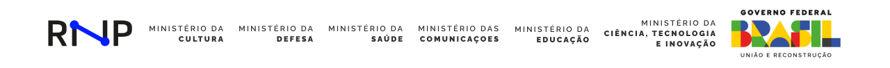Rodapé RNP e Governo Federal do Brasil